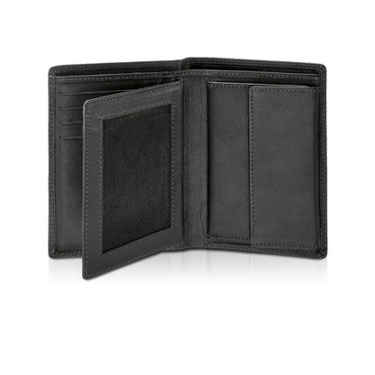 Samsonite Attack Leather Wallet Black, Genuine Leather, 7 Card Slots, and Coin Pocket