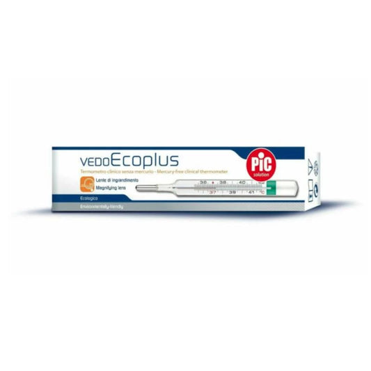 PIC SOLUTION Gallium Thermometer, Accurate Fever Measurement, Mercury-Free, Oral or Rectal Use