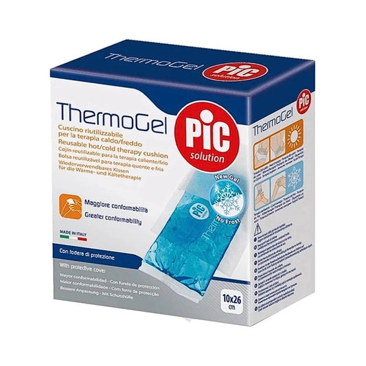 PIC SOLUTION Thermogel Reusable Cold and Hot Gel Pad for Pain Relief 10x26cm