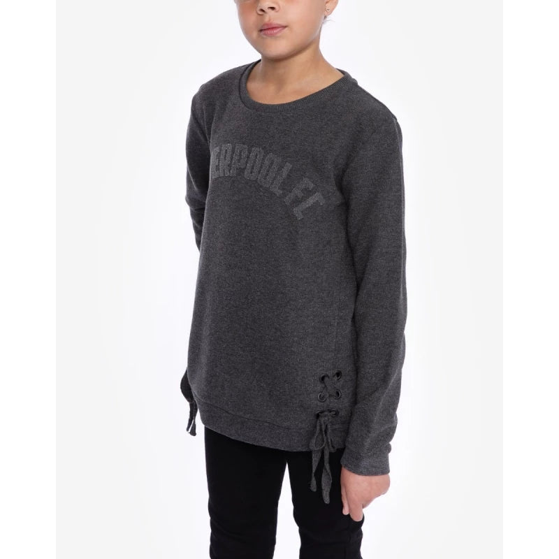 Liverpool FC Kids Long Sleeve Crew Sweatshirt Grey 3-4 Years Sports Apparel