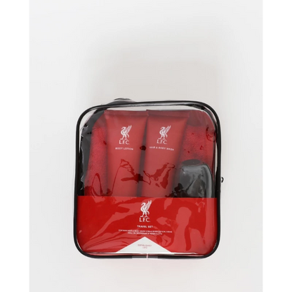 Liverpool FC Travel Gift Set with Hair Body Wash Lotion Anti-perspirant and Flannel