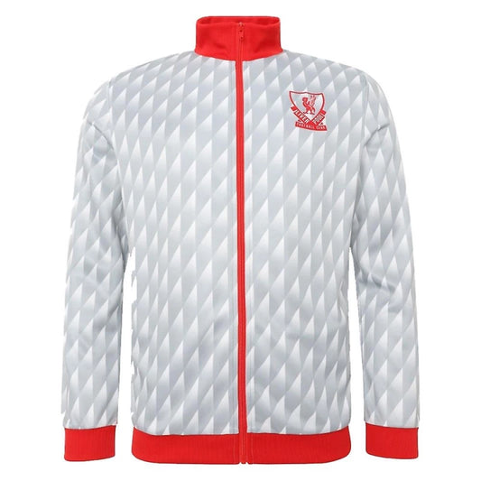 Liverpool FC Adults Heritage 1989 Grey Away Track Jacket Size XL Retro Football Fan Apparel