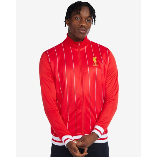 Liverpool FC Mens Heritage 82 Home Track Jacket Red Full Zip: Classic Design with Embroidered Details and Comfortable Fit, Available in Multiple Sizes