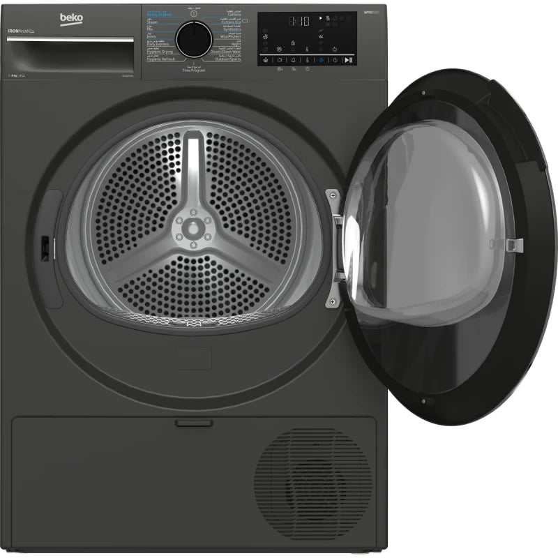Beko Dryer 8 kg Gray Inverter Heat Pump IronFinish A+++(-25%)