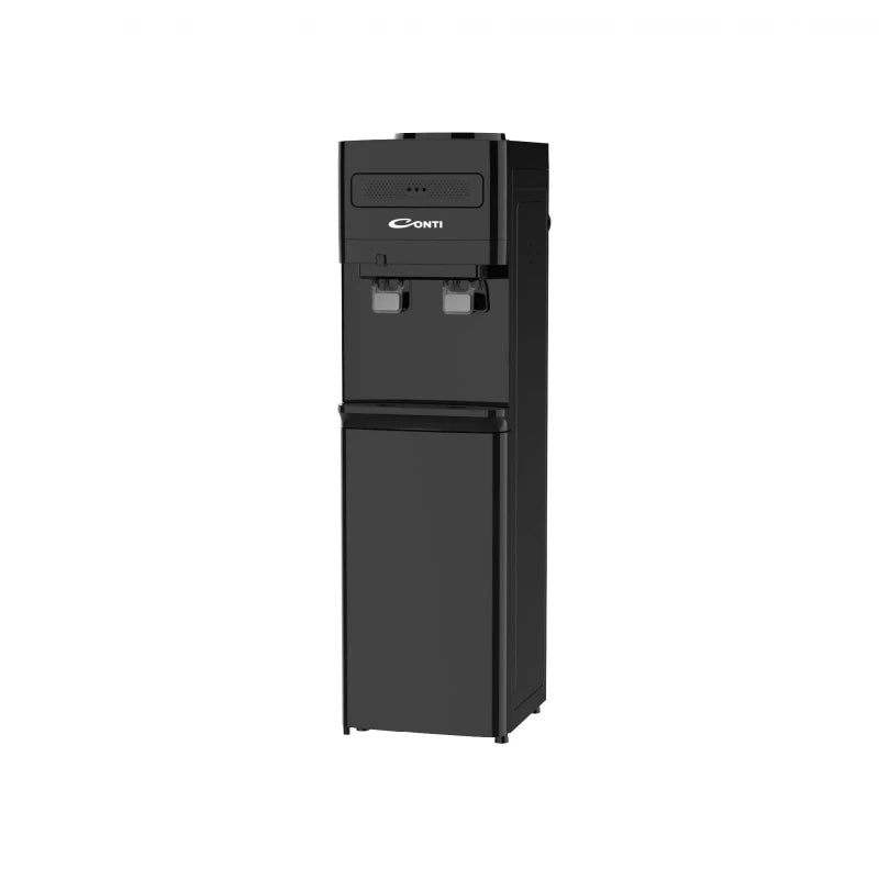 CONTI WD-F317-S Top Load Water Dispenser 2 Taps Silver Color, Hot and Cold Water, Stainless Steel Water Tank, Child Safety Lock