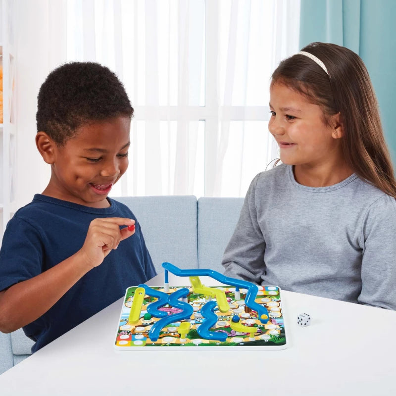 Ambassador 3D Snakes and Ladders Board Game for Kids, Classic Family Fun, 2-4 Players