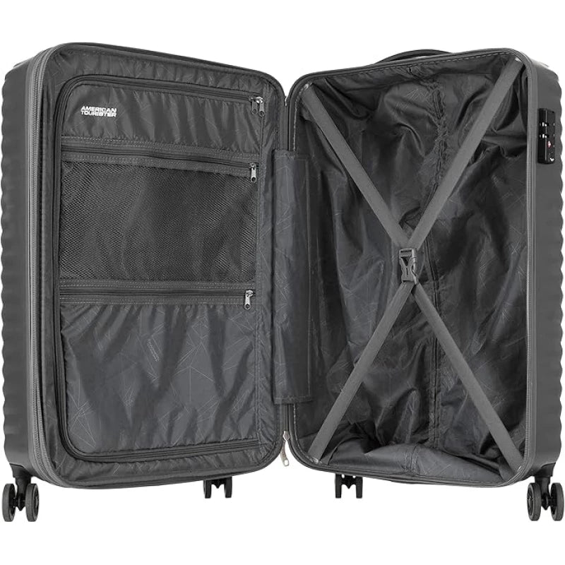 American Tourister Sky Cove Spinner 55cm Dark Shadow ABS Luggage