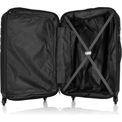 American Tourister Upland 79cm Check In Suitcase Black: Durable 31 Inch Travel Luggage with Expandable Design, TSA Approved Locks, and Lightweight Construction for Easy Travel