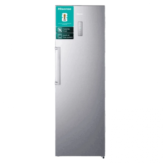 Hisense Upright Fridge 355L Silver, Energy Efficient, Adjustable Shelves