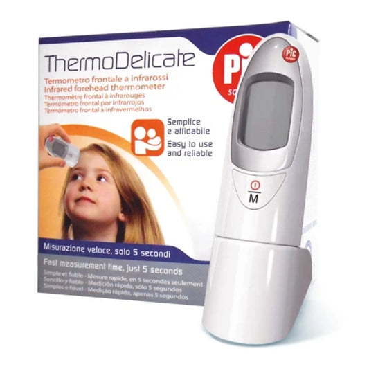 PIC SOLUTION Thermoeasy Infrared Thermometer, Fast Accurate Digital Forehead Thermometer