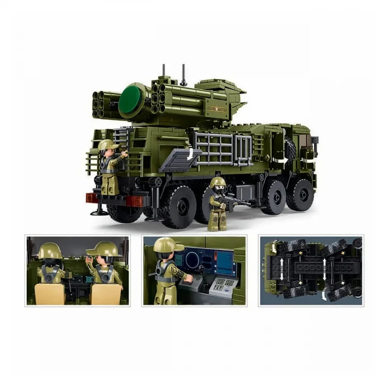 Sluban Modelbricks Pantsir S1S Military Army Building Block Set 669 Pieces