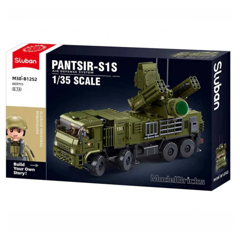 Sluban Modelbricks Pantsir S1S Military Army Building Block Set 669 Pieces