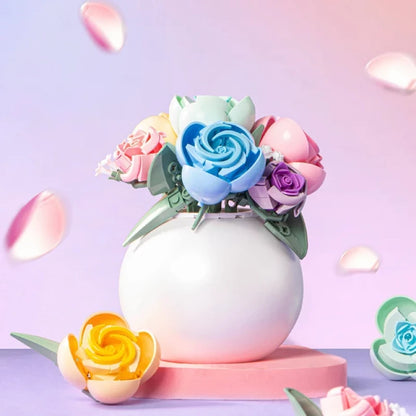 Sluban PLEYERID Roses Building Set - 313 Pieces Floral Decor