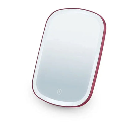 Beurer BS 47 LE4 Illuminated Cosmetic Mirror 5x Magnification LED Lighting Rechargeable for Travel and Home Use Dual Sided 1x and 5x Magnification