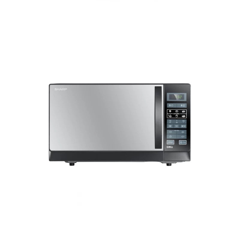 Sharp 25 Litre Black Microwave Oven with Grill Function