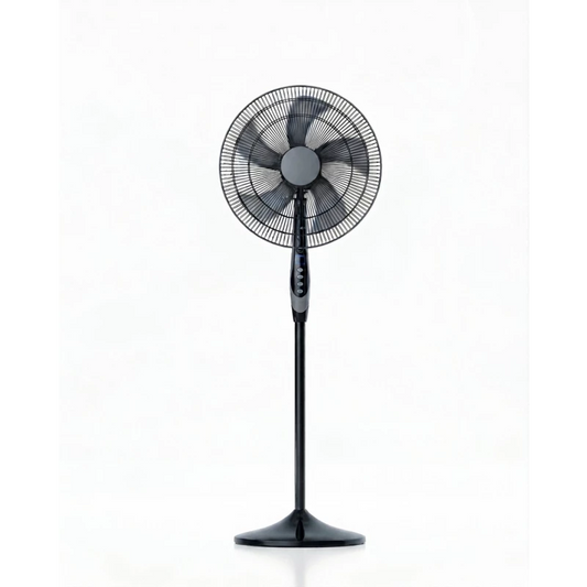 Goblin Stand Fan GOB-SF18-BK – Floor standing fan with stable base, 3 speed settings, oscillating head, and adjustable height for powerful and comfortable airflow with a practical design for home and office use