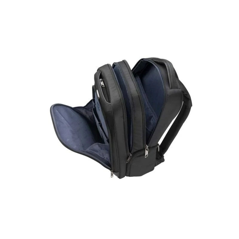American Tourister Bass Backpack Black, 23L Capacity, Durable 1680D Polyester Fabric, Antimicrobial Inner Lining, Lightweight Multi-Purpose Design for Everyday Use