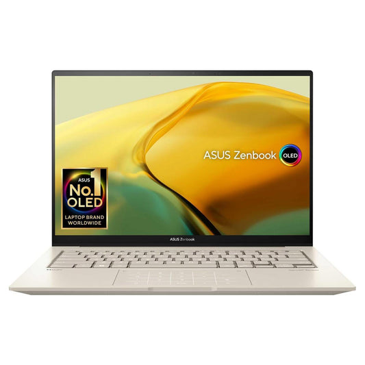 ASUS Zenbook 14X OLED Intel Evo™ Platform Core i9-13900H Processor 14-cores 16GB LPDDR5 14.5" 2.8K 120Hz VESA CERTIFIED Display HDR With Windows 11 Home - Sandstone Beige(UX3404VA-M9264WS)
