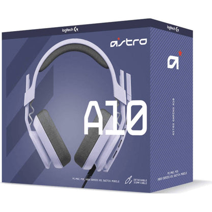 Astro A10 Gen 2 Wired Gaming Headset – 32mm Drivers, Flip‑to‑Mute Mic, Inline Volume Control, Rugged Build, Lightweight Comfort, Lilac