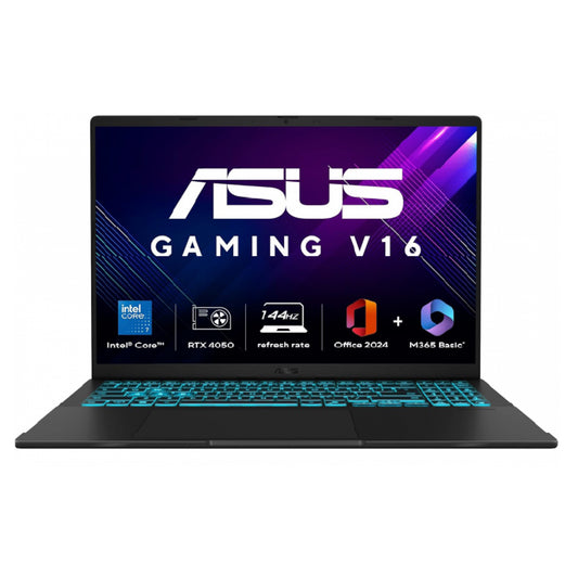 Gaming Laptop ASUS V16 (2025) Elevate Gaming & Creativity Intel® Core™ 7 Processor 240H Up to 5.2 GHz NVIDI GeForce RTX™ 4050 Laptop GPU 6GB 16.0-inch FHD+ 144Hz - Matte Black (V3607VU-RP118)