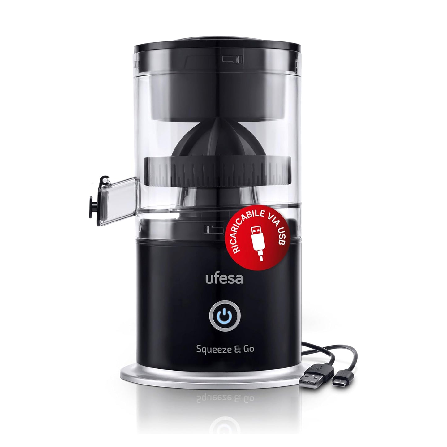 Ufesa Squeeze & Go Citrus Juicer Electric with USB-C
