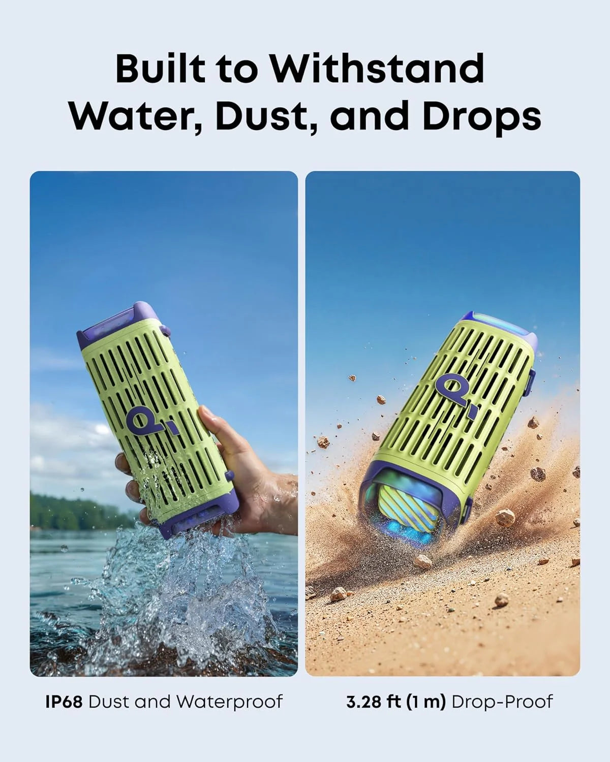 Soundcore Boom 3i by Anker Compact Outdoor Speaker IP68 Waterproof D5100060