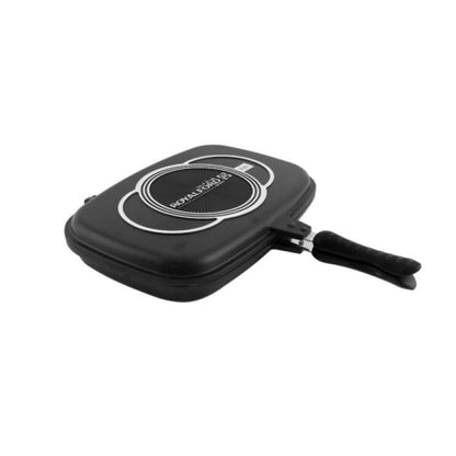 Royalford RF6619 Non-Stick Double-Sided Flip Grill Pan – Healthy Oil-Saving Design, 36 cm (RF6619)