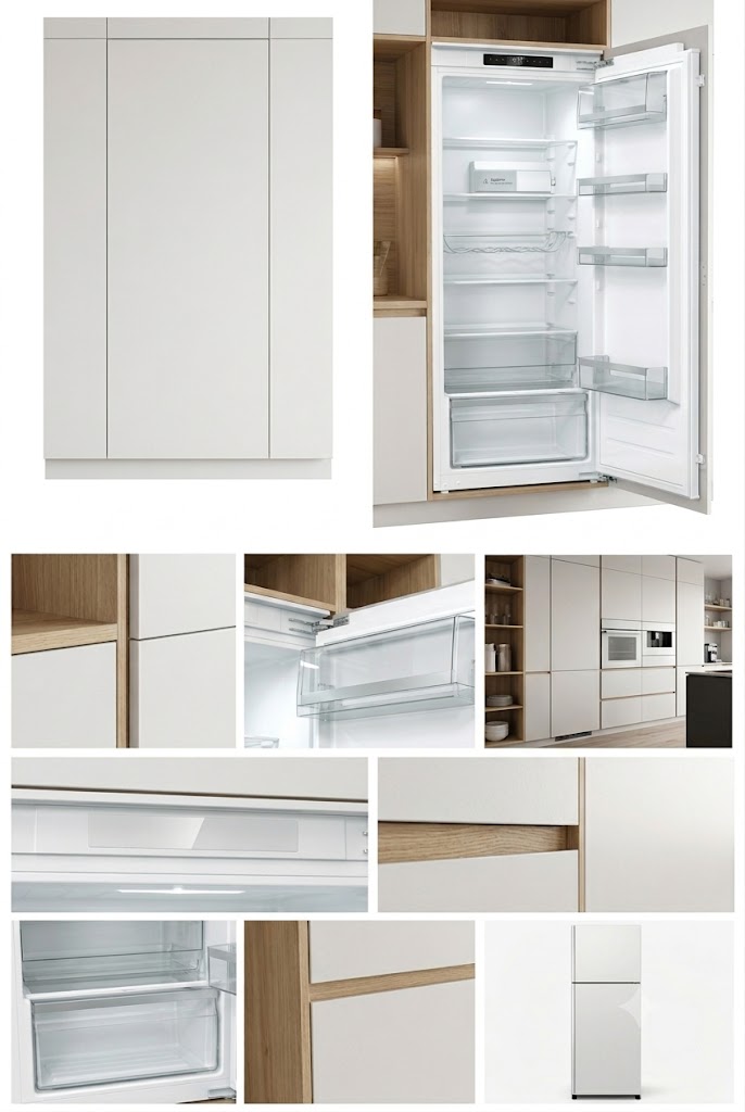 Gorenje 300L Built-In Integrated Refrigerator with Inverter Compressor ConnectLife WiFi White – RI517E62WF