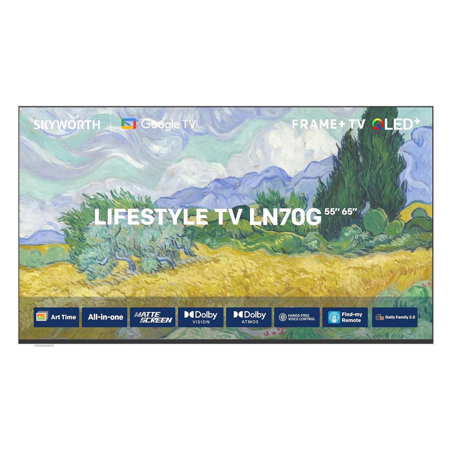 SKYWORTH 65LN70G 65-inch (165cm) 4K UHD QLED Smart Frame TV