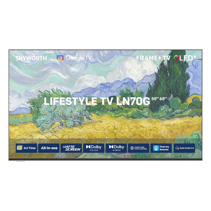 SKYWORTH 65LN70G 65-inch (165cm) 4K UHD QLED Smart Frame TV