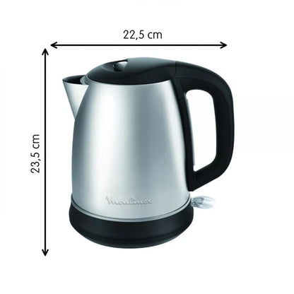 Moulinex kettle 2400 watts, 1.7 liters - stainless steel (BY550D10)