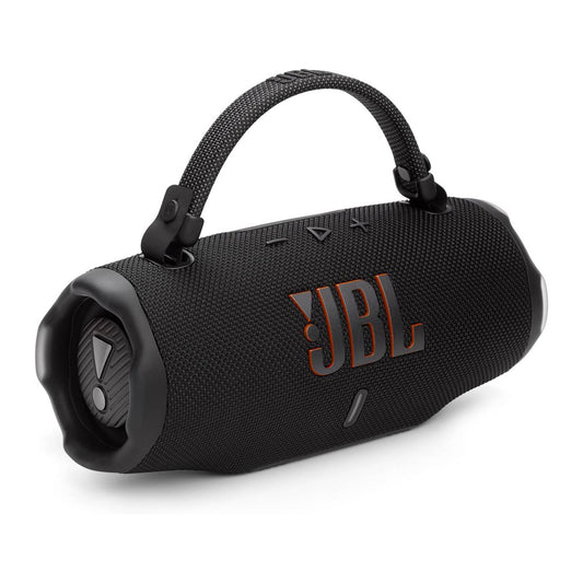 JBL Charge 6 - Portable Waterproof & Drop-Proof Bluetooth Speaker, Bold Pro Sound with AI Sound Boost, 28Hrs of Playtime, Built-in powerbank & Comes with a Sturdy/Removable Carrying Strap (Black)