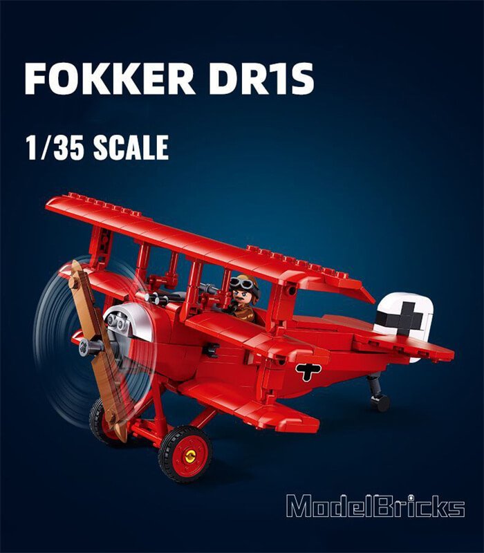 ModelBricks-1/35 FOKKER DR-1S 281pcs