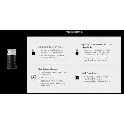 Nespresso Aeroccino 3 Milk Frother Black