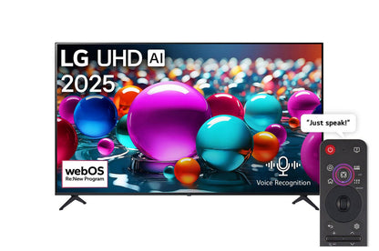 65 Inch LG UHD AI UA85 4K Smart TV AI Magic remote HDR10 WebOS25 2025