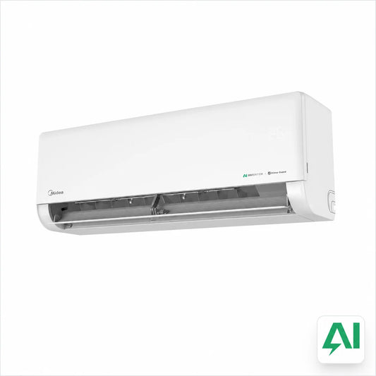 Midea Ai ECO MASTER Split Air Conditioner, 1 Ton, AI-Powered Comfort and Effortless Saving, White (MSEZW-12HRFN8-INV)