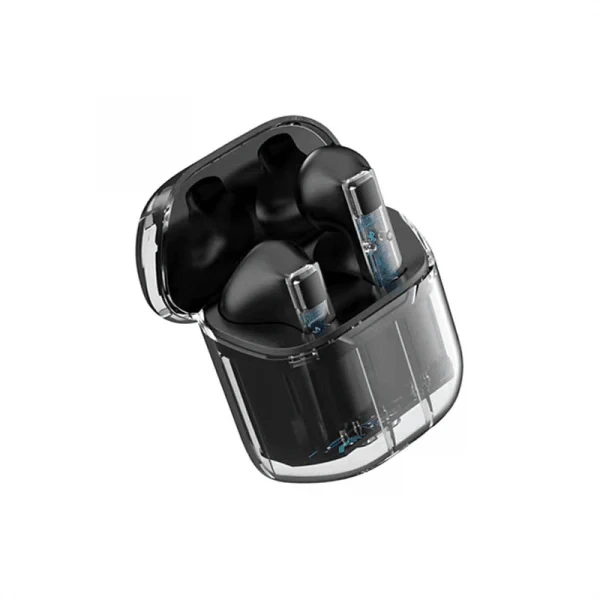 WiWU Newest Design TWS11 Ghost Appearance Wireless Bluetooth V5.3 Earbuds 6h For Music, USB Type-C Charging - Black