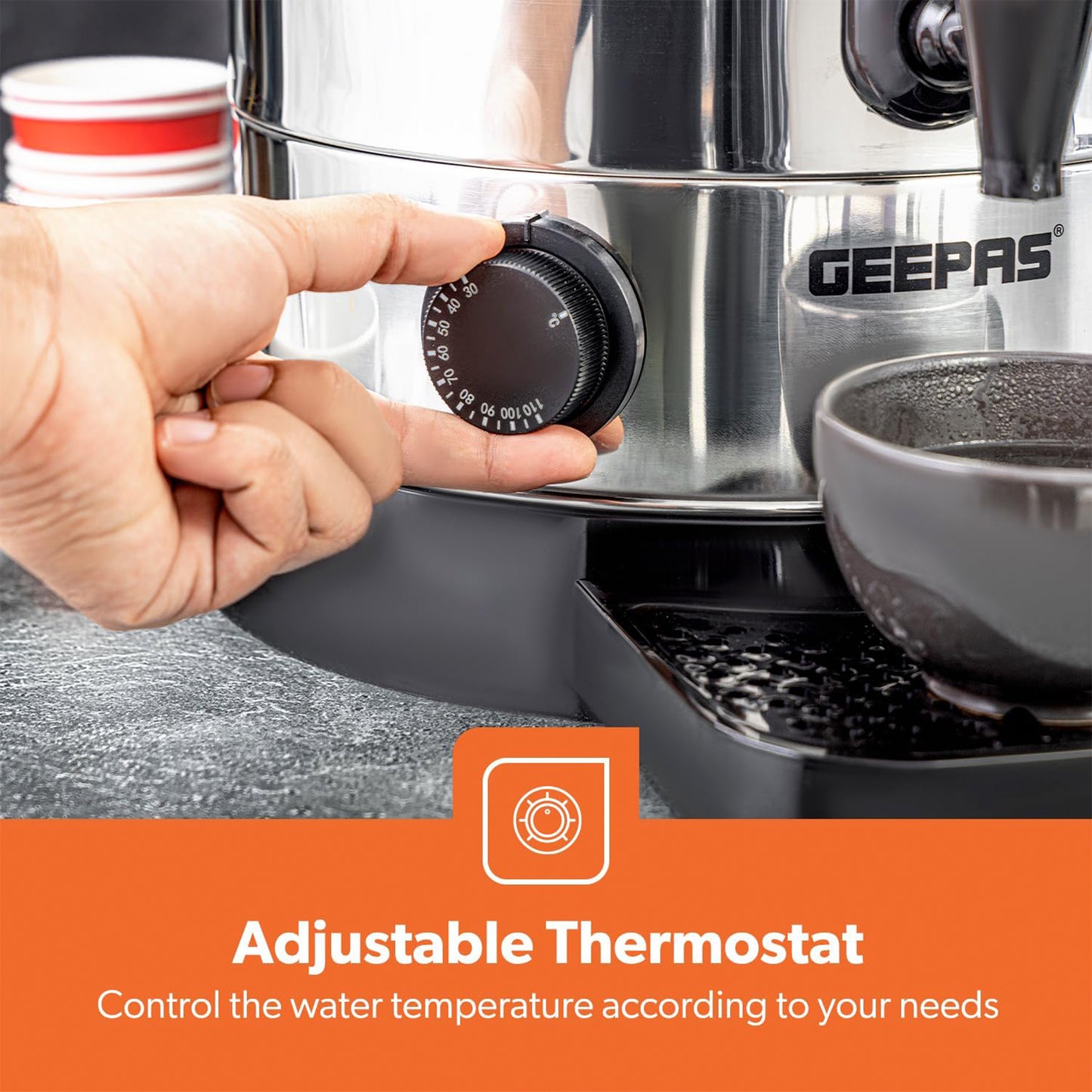 Geepas Electric Kettle 20L 1650W (GK38048)