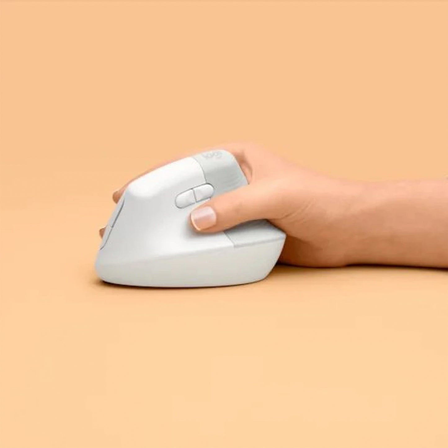 Logitech Lift Vertical Ergonomic Mouse Wireless, Bluetooth - Off White