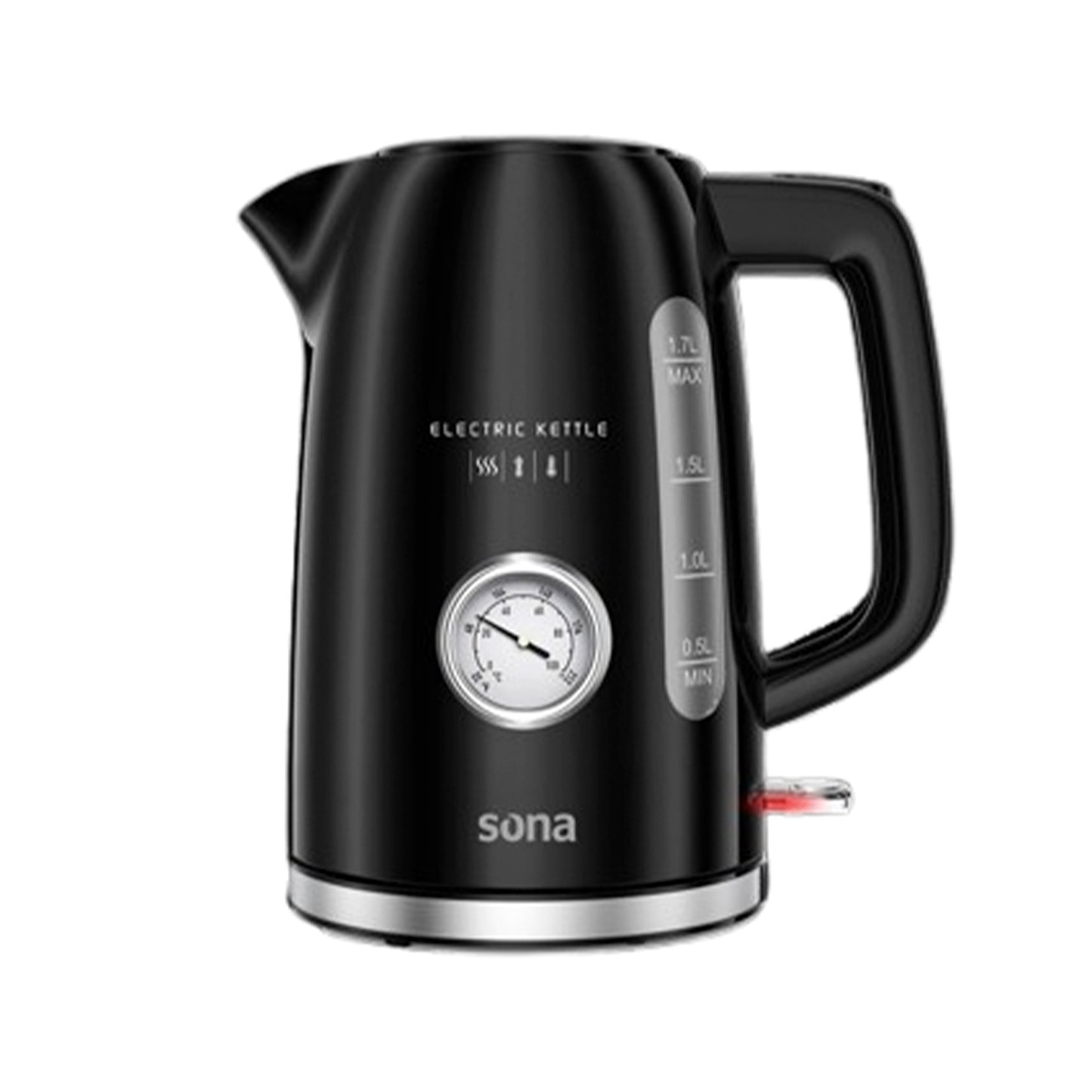 Sona Electric Kettle 1.7 L 2200W With Heat Indicator (SK 2303)