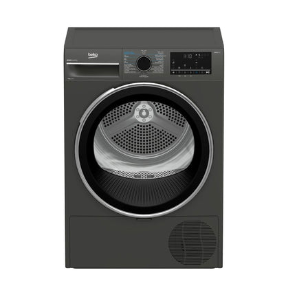 Beko Dryer 8 kg 15 Programs A+++ Inverter Heat Pump IronFinish (B5T68253MG/W)