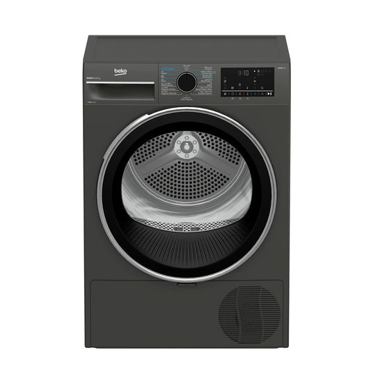 Beko Dryer 8 kg 15 Programs A+++ Inverter Heat Pump IronFinish (B5T68253MG/W)