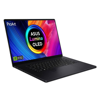 Laptop ASUS ProArt P16 AMD Ryzen™ AI 9 HX 370 Processor XDNA™ NPU up to 50TOPS NVIDIA GeForce RTX 4070 8GB GDDR6 16" 4K OLED 500nits HDR Touch - Nano Black (H7606WI-ME058W)