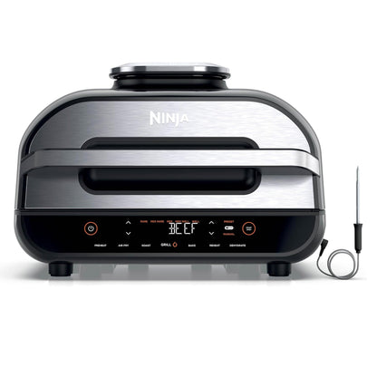 Ninja Foodi MAX Health Grill & Air Fryer 5.7L with Digital Cooking Probe(AG551UK)