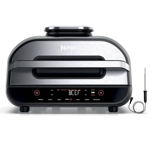 Ninja Foodi MAX Health Grill & Air Fryer 5.7L with Digital Cooking Probe(AG551UK)