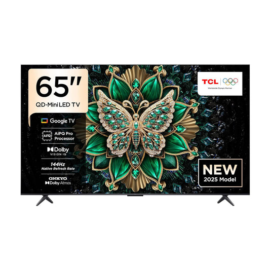 TCL 65C6K Television 65 Inch Smart TV 4K QD-Mini LED Colorful Quantum Crystal HDR 10+ Gaming Google TV