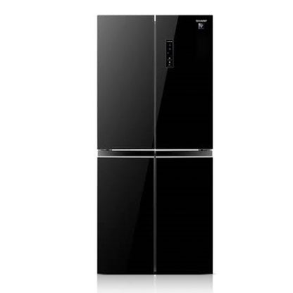 SHARP 4 Doors Refrigerator 560 Liter Glass Black (SJ-FH560-BK3)