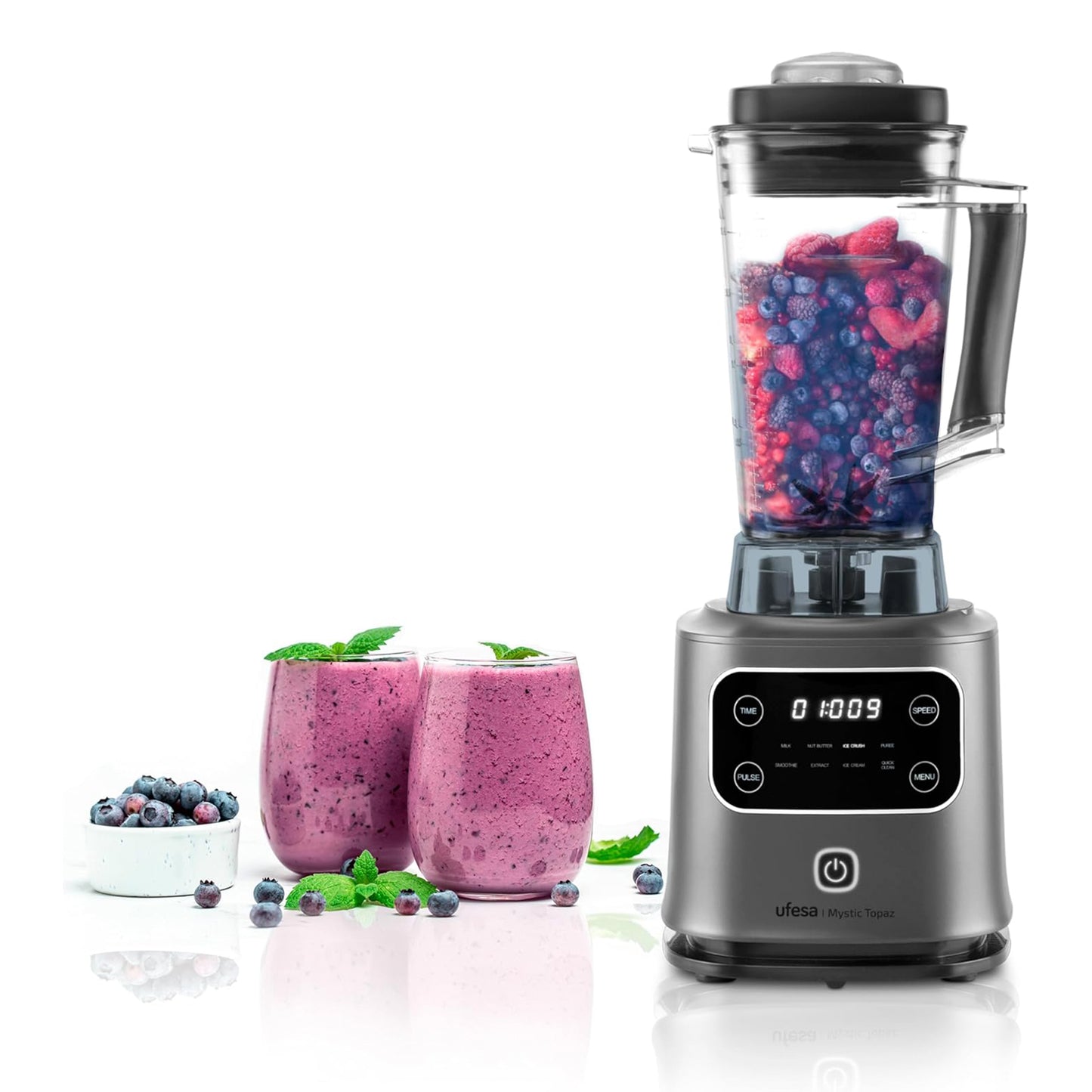 Ufesa Mystiz Topaz Blender, 2000W Max Power, 2L Tritan Jug, Electronic Speed Control