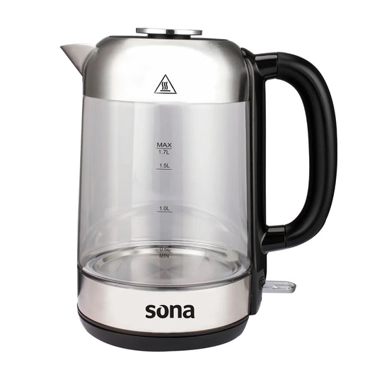 Sona Kettle 1.7 L 2200W stainless steel digital screen and touch control (SK 5208)