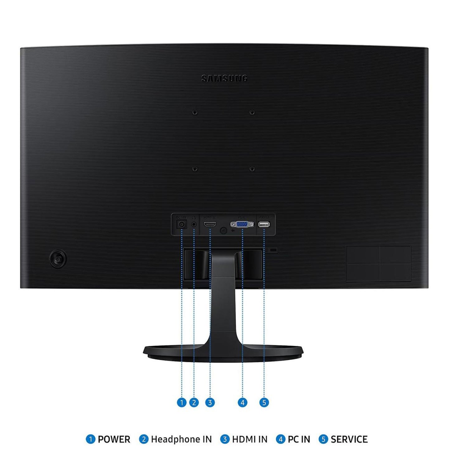 Samsung S3 Essential (D362) 24" Full-HD, VA Curved Monitor, 100Hz, 4MS (GTG)